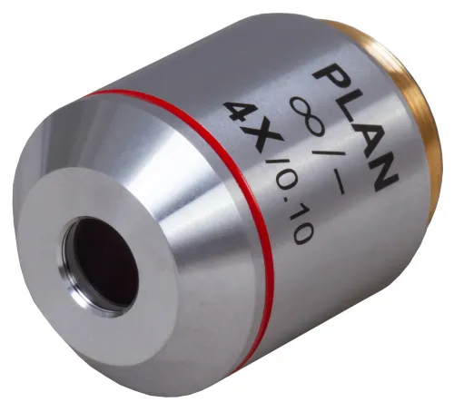 resim Levenhuk MED 4x Sonsuzluk Düzeltimli Plan Akromatik Objektif,  2