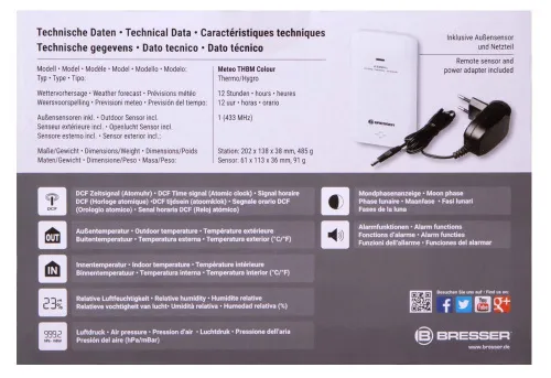 foto Bresser Weather Station with Colour Display, black,  11