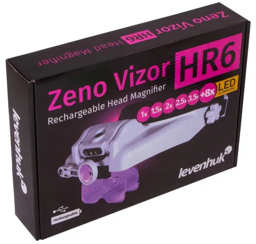 foto Levenhuk Zeno Vizor HR6 Şarjlı Baş Büyüteci,  11