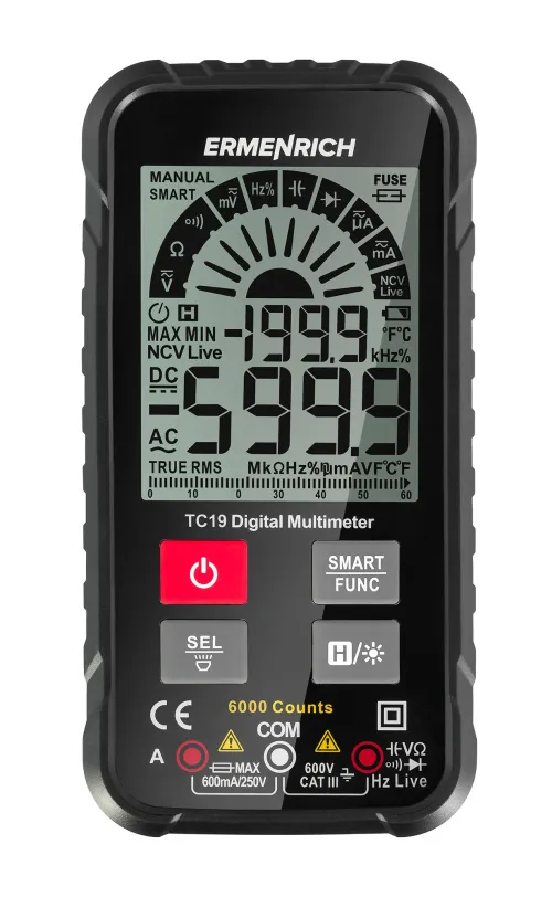 görüntü Ermenrich Zing TC19 Dijital Multimetre,  4