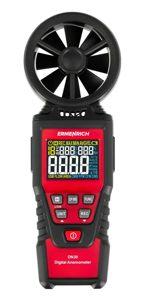 fotoğraf Ermenrich Seek DN30 Dijital Anemometre,  3