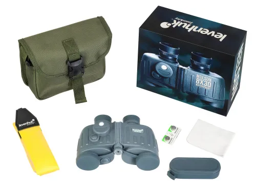 foto Levenhuk Nelson 8x30 Artıkıllı ve Pusulalı Binoküler Dürbün,  2