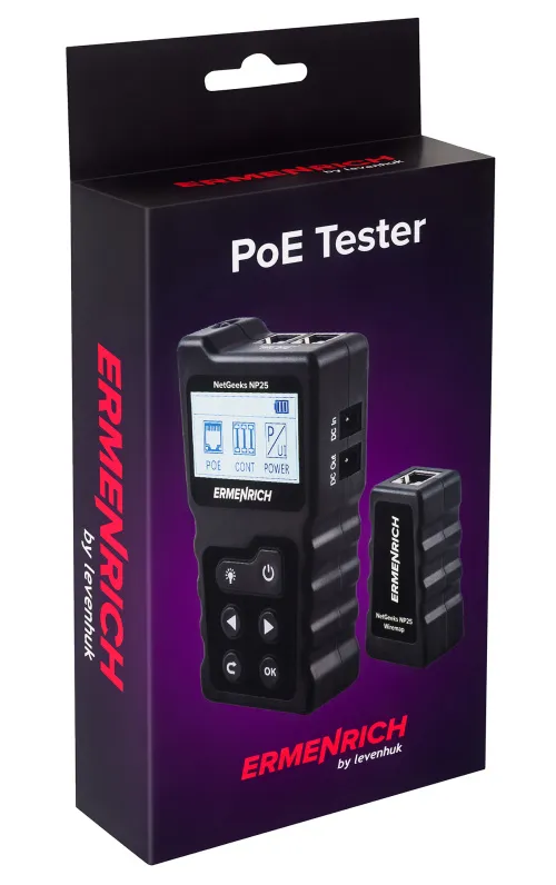 görüntü Ermenrich NetGeeks NP25 PoE Test Cihazı,  10