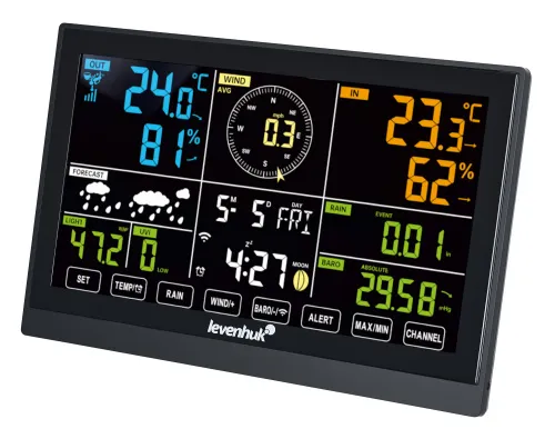 görüntü Levenhuk Wezzer PLUS LP140 Hava Durumu İstasyonu,  2