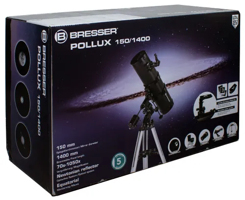 resim Bresser Pollux 150/1400 EQ3 Telescope,  9