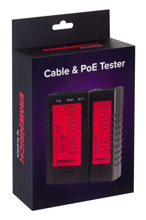 resim Ermenrich NetGeeks NP10 Kablo ve PoE Test Cihazı,  7
