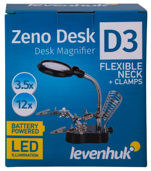 fotoğraf Levenhuk Zeno Desk D3 Büyüteç,  2