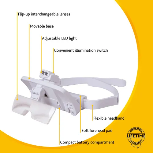 foto Levenhuk Zeno Vizor G7 Büyüteçli Gözlükler,  16