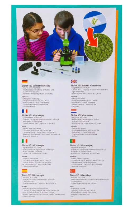 fotoğraf Bresser Junior Biolux SEL 40–1600x Microscope,  21