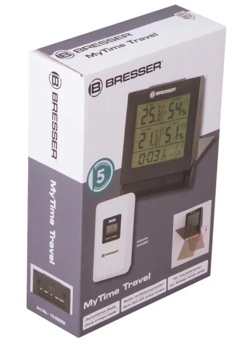 görüntü Bresser MyTime Travel Alarm Clock Weather Station,  10
